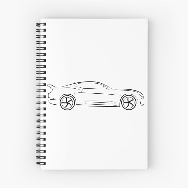 Item preview, Camaro sports car simple 2D design designed and sold by Encared.