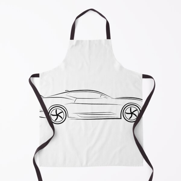 Item preview, Camaro sports car simple 2D design designed and sold by Encared.
