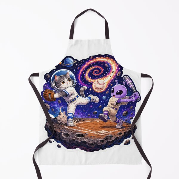 Item preview, Space Cat Alien Baseball Sticker designed and sold by Grafititee.