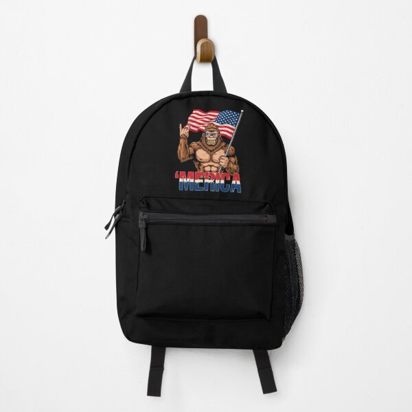 Item preview, 'Merica Bigfoot Muscular Rock On Design v15 designed and sold by DarylWelsh2024.