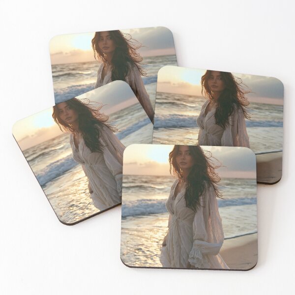Item preview, Boho Beach Sunset Portrait Coastal Wall Art Print designed and sold by Emberearth.
