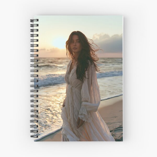 Item preview, Boho Beach Sunset Portrait Coastal Wall Art Print designed and sold by Emberearth.