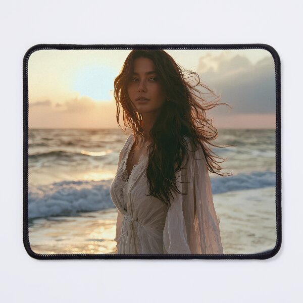 Item preview, Boho Beach Sunset Portrait Coastal Wall Art Print designed and sold by Emberearth.