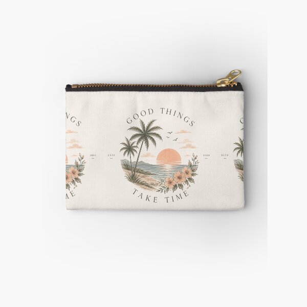 Item preview, Good Things Take Time - Retro Beach Badge Aesthetic designed and sold by JolususaStore.