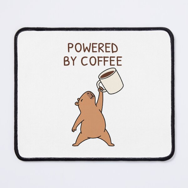 Item preview, Powered by Coffee Capybara, Funny Coffee Lover designed and sold by Sir Capy B.