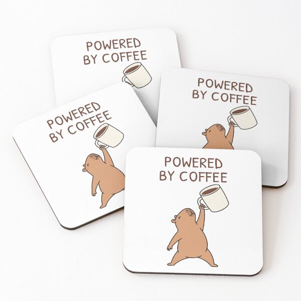 Item preview, Powered by Coffee Capybara, Funny Coffee Lover designed and sold by Sir Capy B.