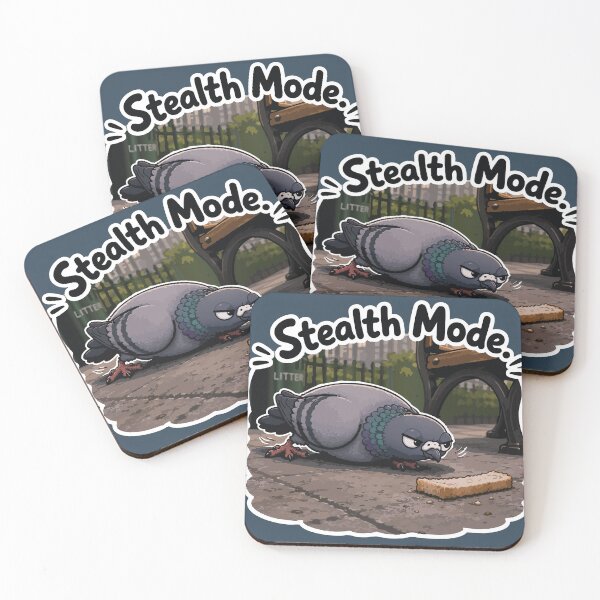 Item preview, Stealth Mode Funny Sneaky Pigeon Hunting Bread Sticker designed and sold by SimplePoDesign.
