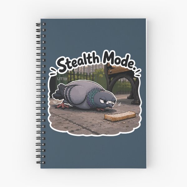 Item preview, Stealth Mode Funny Sneaky Pigeon Hunting Bread Sticker designed and sold by SimplePoDesign.