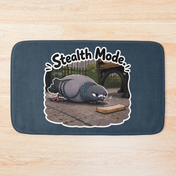 Item preview, Stealth Mode Funny Sneaky Pigeon Hunting Bread Sticker designed and sold by SimplePoDesign.