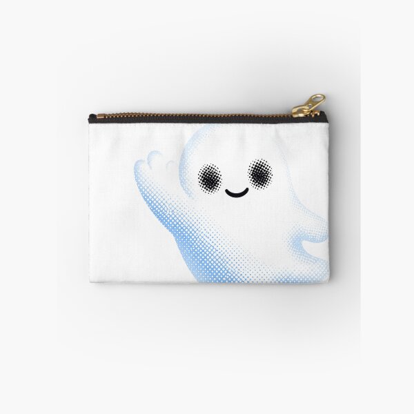 Item preview, Cute Friendly Blue Halftone Ghost Waving designed and sold by xMErCUrY03x.