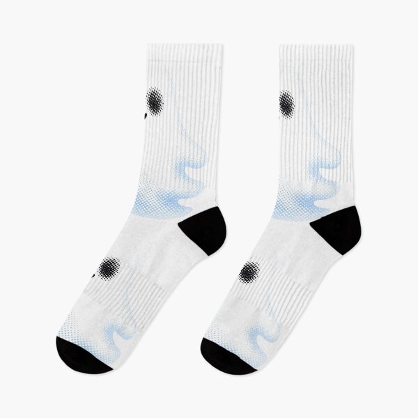 Item preview, Cute Friendly Blue Halftone Ghost Waving designed and sold by xMErCUrY03x.