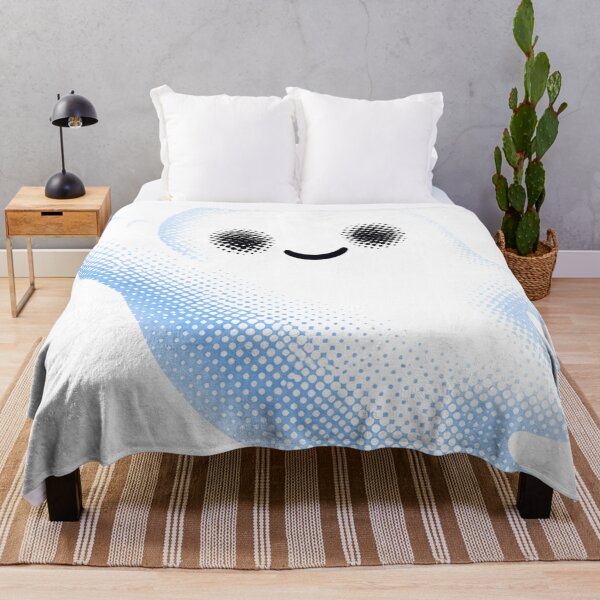 Item preview, Cute Friendly Blue Halftone Ghost Waving designed and sold by xMErCUrY03x.