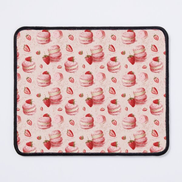 Item preview, Strawberry Pink Macaron Pattern  designed and sold by LouieVanille.