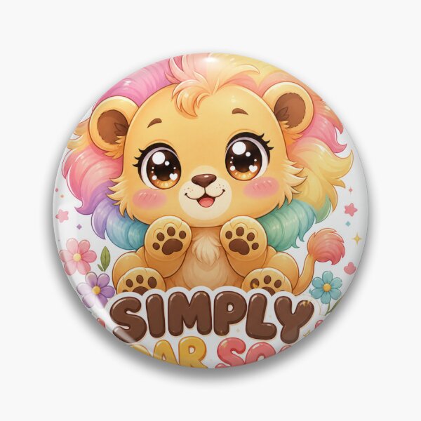 Item preview, Simply Roar Some Cute Kawaii Lion with Rainbow designed and sold by BoosterShop.