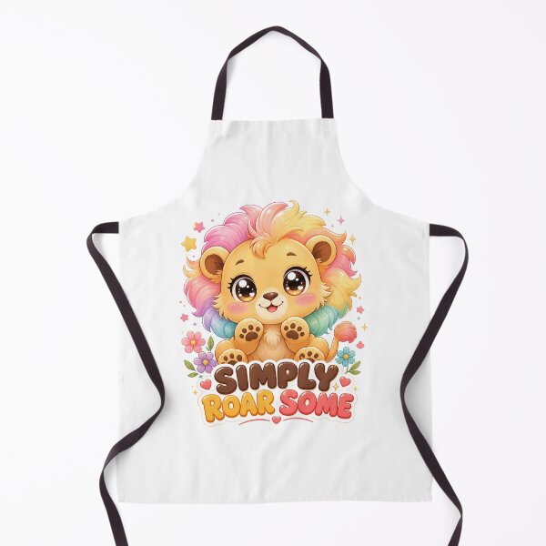 Item preview, Simply Roar Some Cute Kawaii Lion with Rainbow designed and sold by BoosterShop.