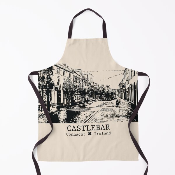 Item preview, Castlebar IRL - Vintage Ink Cityscape designed and sold by Lakeric.