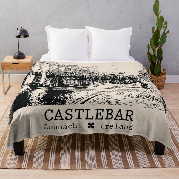 Item preview, Castlebar IRL - Vintage Ink Cityscape designed and sold by Lakeric.