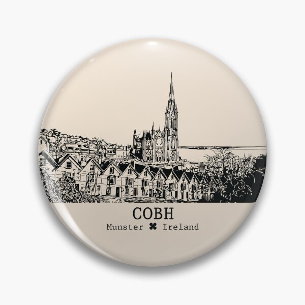 Item preview, Cobh IRL - Vintage Ink Cityscape designed and sold by Lakeric.