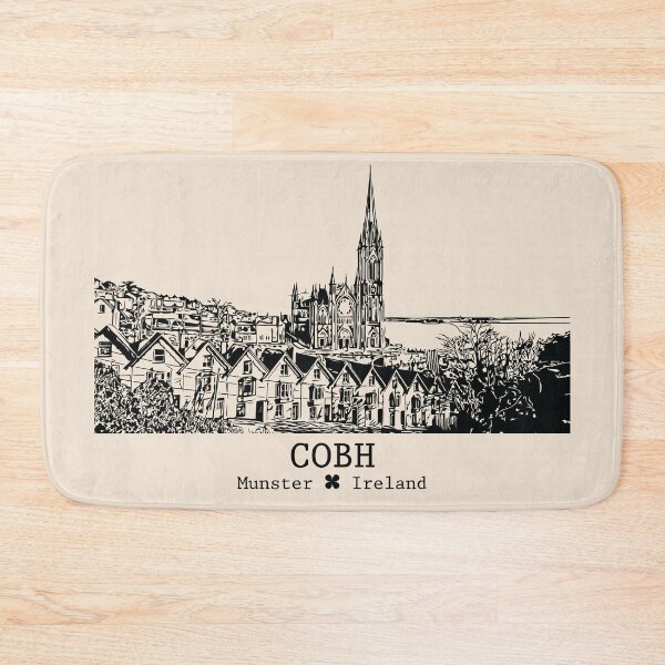 Item preview, Cobh IRL - Vintage Ink Cityscape designed and sold by Lakeric.