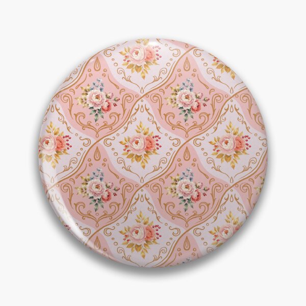 Item preview, Vintage Watercolor Rose Bouquets on Soft Pink designed and sold by patternarya.