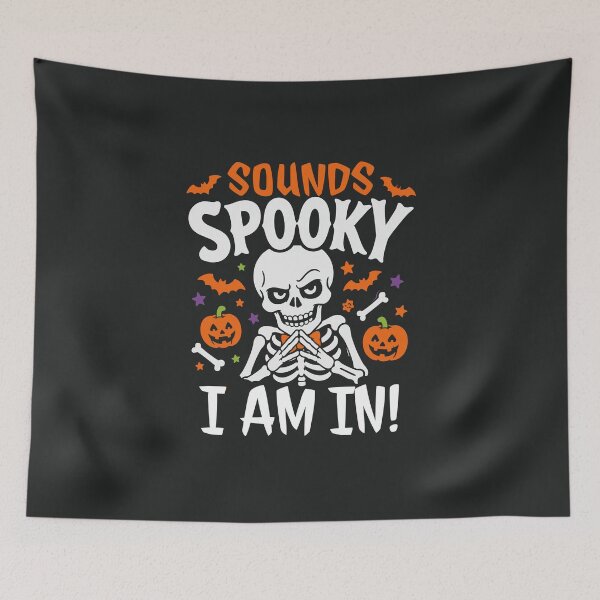 Item preview, Sounds Spooky I'm Halloween Quotes Funny Skeleton Costume  designed and sold by alenaz.