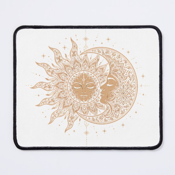 Item preview, Sun Meets Moon Mandala | Celestial Boho Line Art Design designed and sold by CalmMandala.