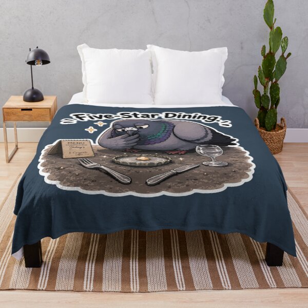 Item preview, Five-Star Dining Funny Fancy Pigeon Cartoon Sticker designed and sold by SimplePoDesign.