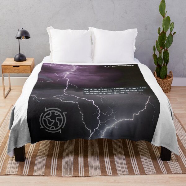 Item preview, 2,000 Thunderstorms Are Happening Right Now | Space Fact Art designed and sold by icMercury.