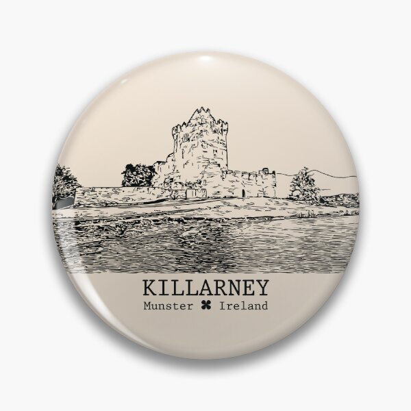 Item preview, Killarney IRL - Vintage Ink Cityscape designed and sold by Lakeric.