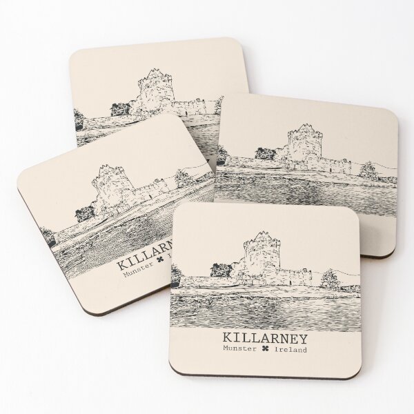 Item preview, Killarney IRL - Vintage Ink Cityscape designed and sold by Lakeric.