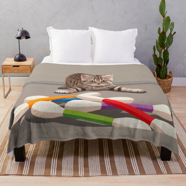 Item preview, Naughty cat with cotton swabs designed and sold by NorthNook.