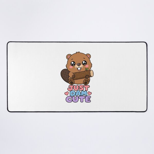 Item preview, Just Dam Cute Sweet Kawaii Beaver with Tree Trunk designed and sold by BoosterShop.