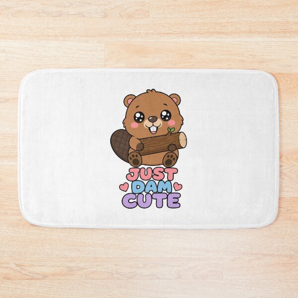 Item preview, Just Dam Cute Sweet Kawaii Beaver with Tree Trunk designed and sold by BoosterShop.