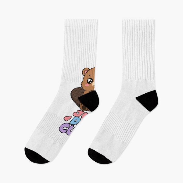 Item preview, Just Dam Cute Sweet Kawaii Beaver with Tree Trunk designed and sold by BoosterShop.