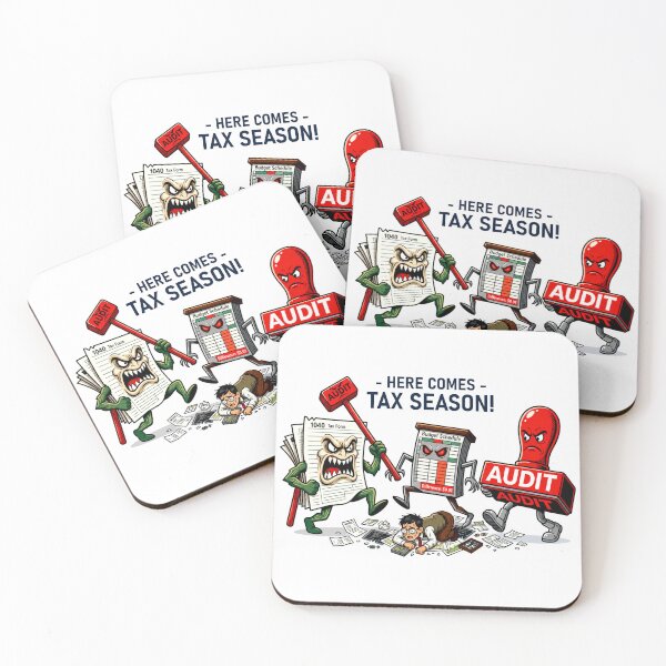 Item preview, Here Comes Tax Season! Funny Accountant & Auditor Nightmare Design designed and sold by spreadsheetcafe.