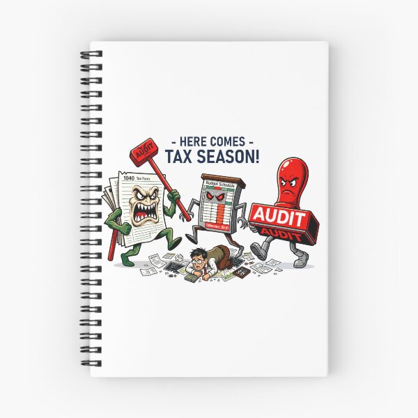 Item preview, Here Comes Tax Season! Funny Accountant & Auditor Nightmare Design designed and sold by spreadsheetcafe.