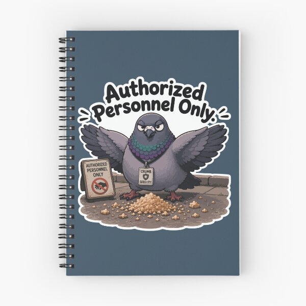 Item preview, Authorized Personnel Only Funny Security Pigeon Sticker designed and sold by SimplePoDesign.
