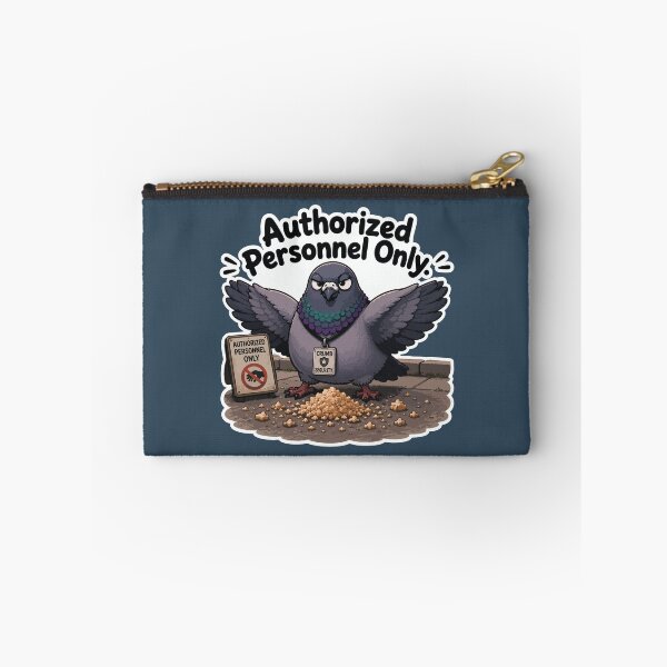 Item preview, Authorized Personnel Only Funny Security Pigeon Sticker designed and sold by SimplePoDesign.