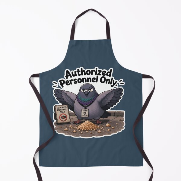 Item preview, Authorized Personnel Only Funny Security Pigeon Sticker designed and sold by SimplePoDesign.