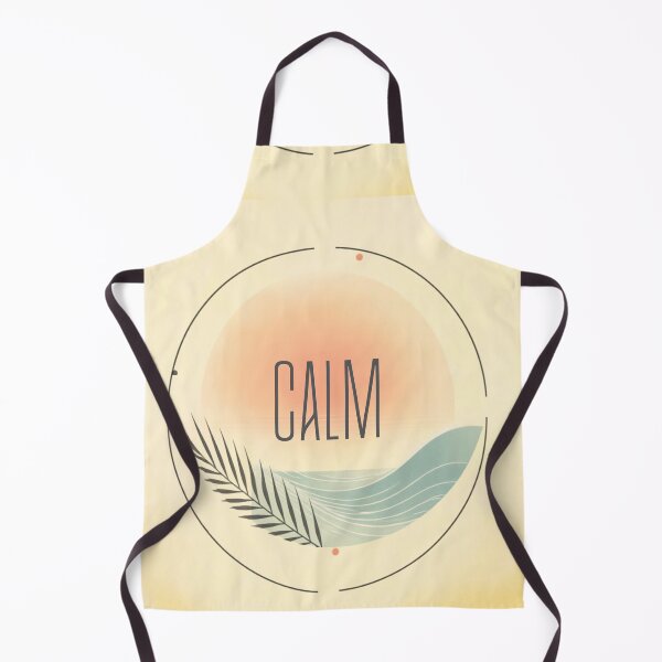 Item preview, Japandi Calm Warm Cream Sunset Wave designed and sold by TrinovaCreates.