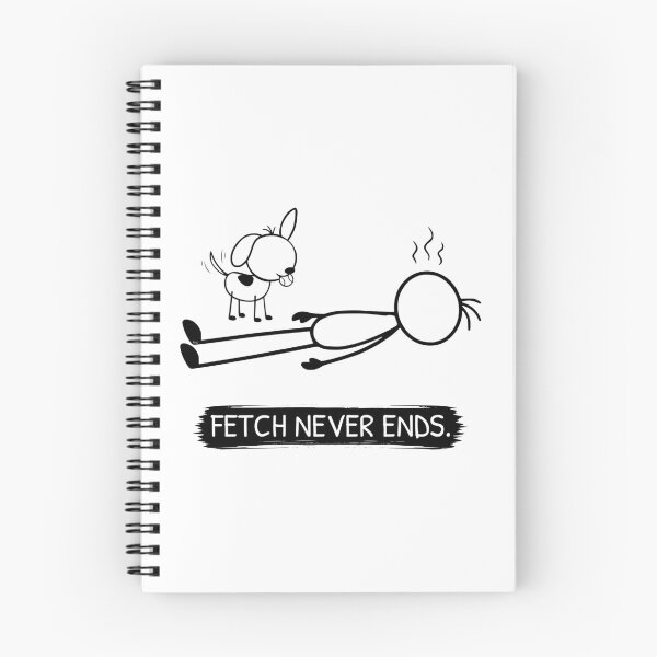 Item preview, Funny Fetch Dog T-Shirt | Fetch Never Ends | Dog Owner Shirt | Tennis Ball Dog Gift | Minimalist Dog Lover Tee designed and sold by Pebl-Co.