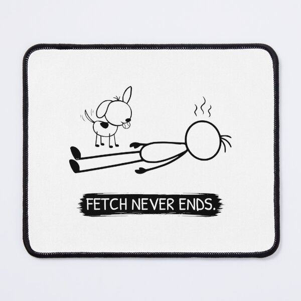 Item preview, Funny Fetch Dog T-Shirt | Fetch Never Ends | Dog Owner Shirt | Tennis Ball Dog Gift | Minimalist Dog Lover Tee designed and sold by Pebl-Co.