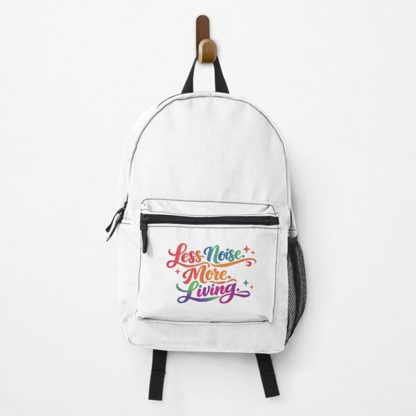 Item preview, Less Noise More Living minimalist Motivational Typography Design designed and sold by Amsafjol.