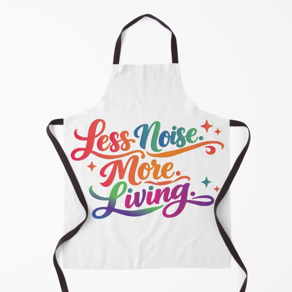 Item preview, Less Noise More Living minimalist Motivational Typography Design designed and sold by Amsafjol.