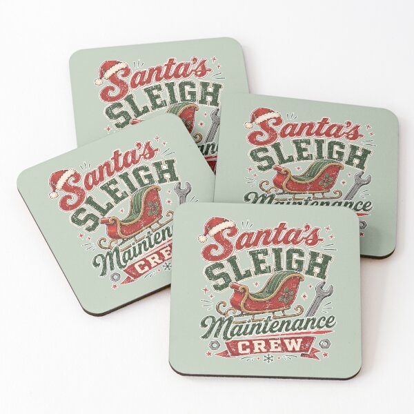 Item preview, Santa's Sleigh Maintenance Crew | Funny Christmas Mechanic Typography Design designed and sold by TheStephanieRome.