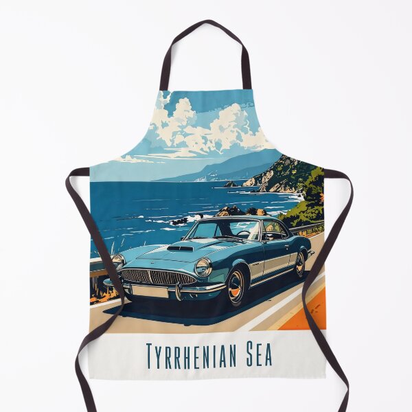Item preview, Tyrrhenian Sea Coastal Drive – Vintage Grand Touring Poster designed and sold by dj-illustration.