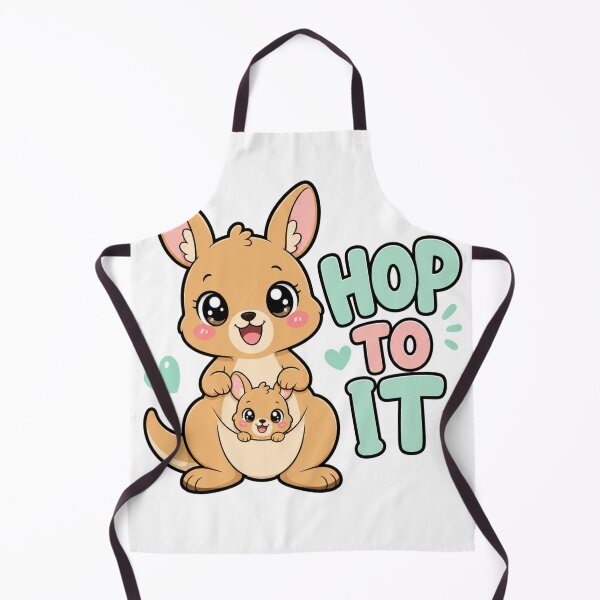 Item preview, Hop To It Cute Kawaii Kangaroo with Baby designed and sold by BoosterShop.