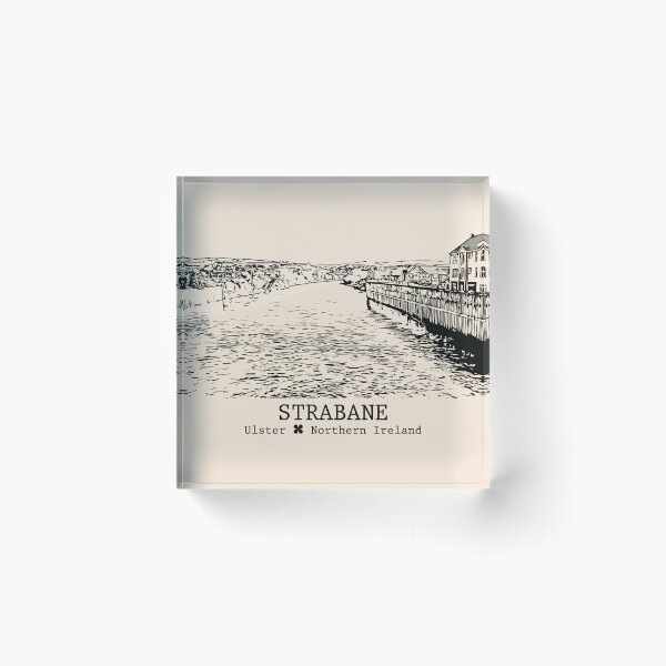 Item preview, Strabane NI - Vintage Ink Cityscape designed and sold by Lakeric.