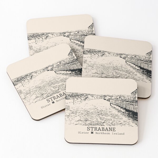 Item preview, Strabane NI - Vintage Ink Cityscape designed and sold by Lakeric.