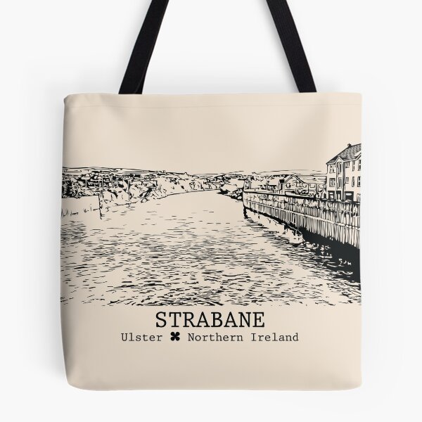 Item preview, Strabane NI - Vintage Ink Cityscape designed and sold by Lakeric.
